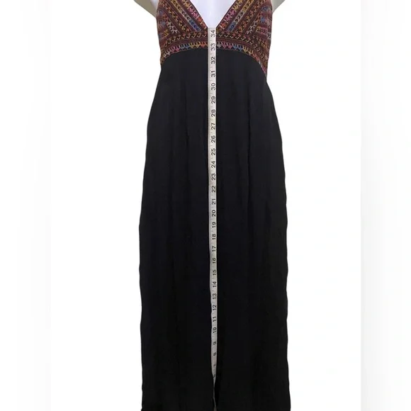 Billabong Wild Skies Maxi Dress Embroidered Empire Waist Gauze Cotton Festival - Picture 15 of 16